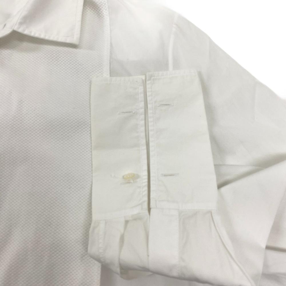 Christian Dior Long Sleeve Shirt 841B05A3356 Cotton White I40 Bee Embroidery Mens 36