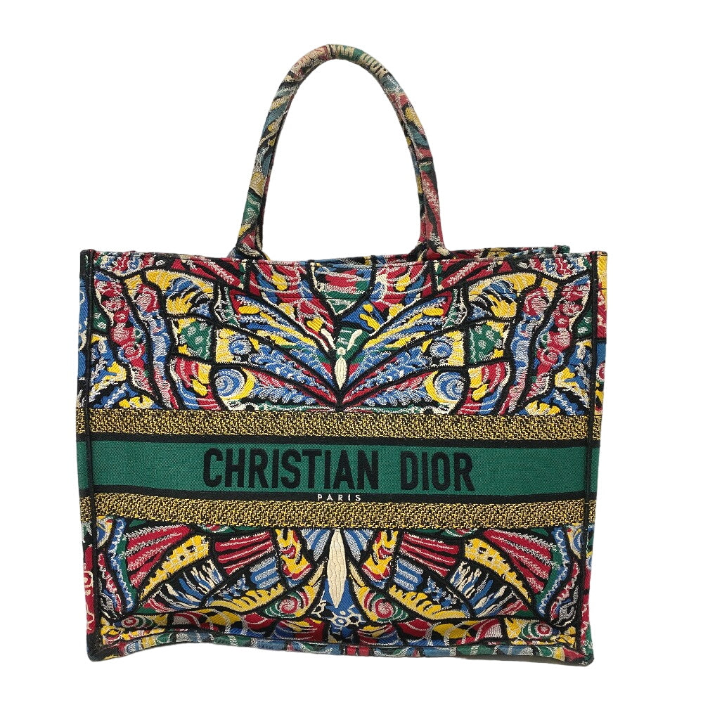 Christian Dior Tote Bag Canvas Multicolor Book Tote Large Women