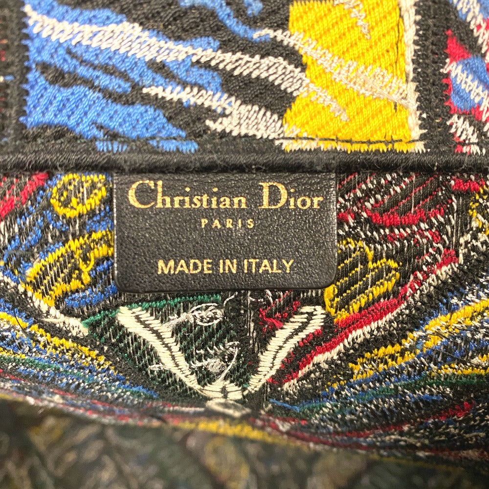 Christian Dior Tote Bag Canvas Multicolor Book Tote Large Women
