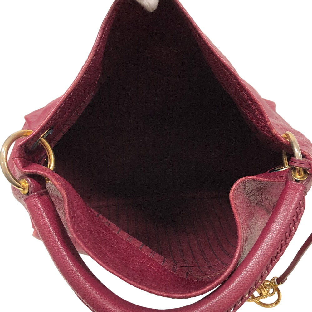 Louis Vuitton Handbag M94047 Leather Purple Monogram Ann Platt Artsymm Women