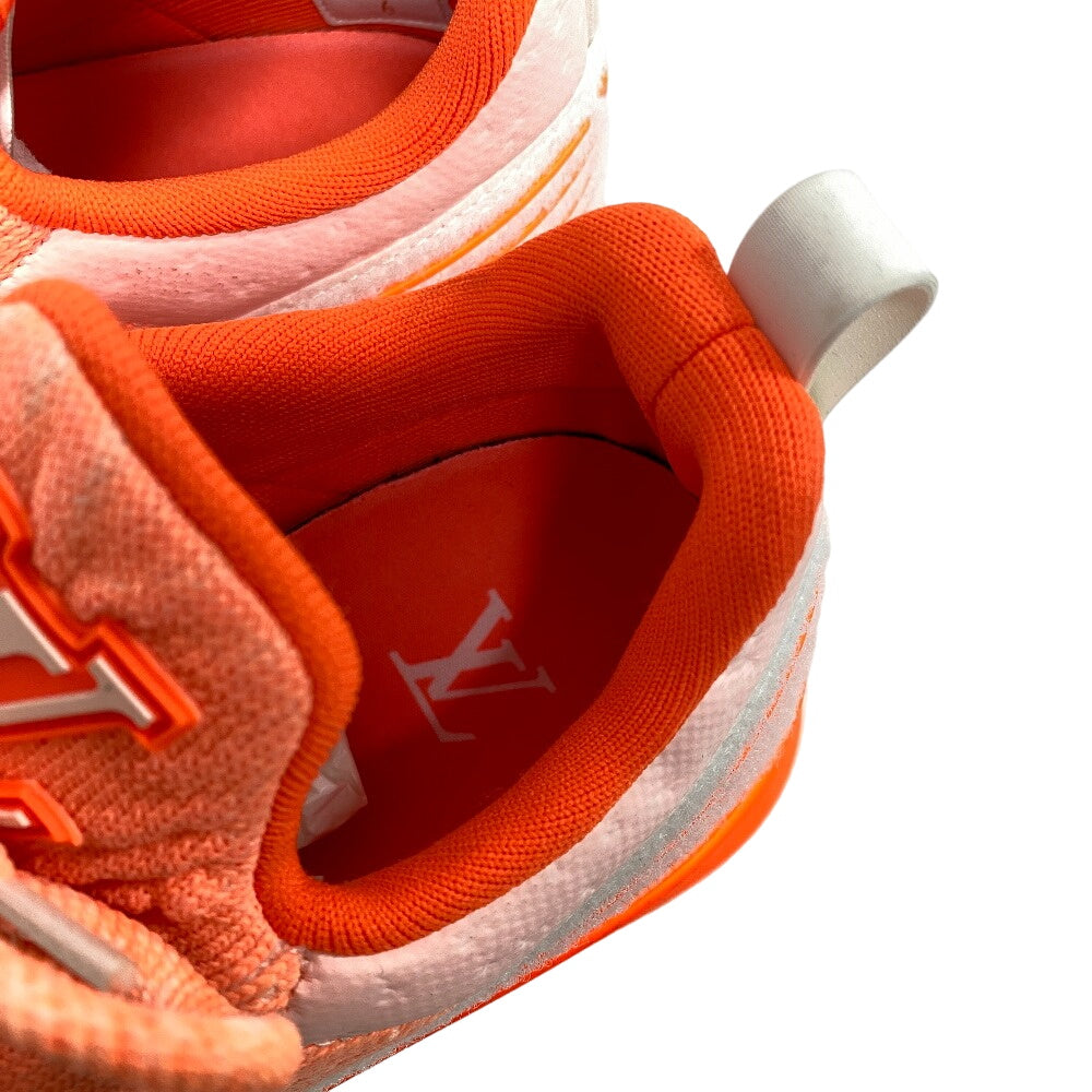 Louis Vuitton Sneakers Fabric Orange 6 Lv Logo Vnr Line Mens 6