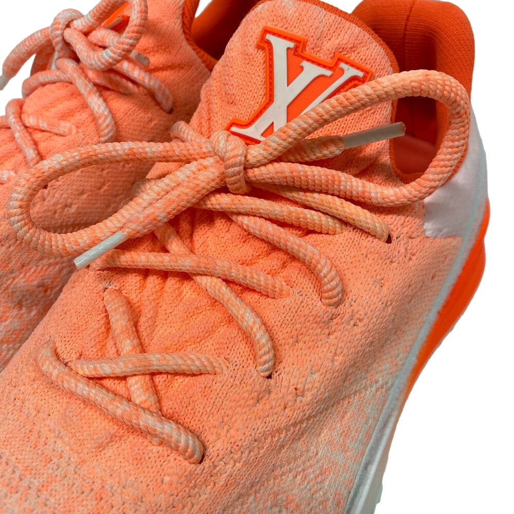 Louis Vuitton Sneakers Fabric Orange 6 Lv Logo Vnr Line Mens 6