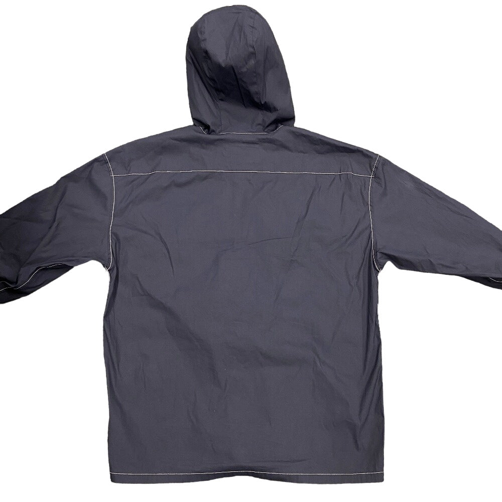 Prada Hoodie Sc686 Cotton, Nylon Navy 23Stainless Steel Xs Mens
