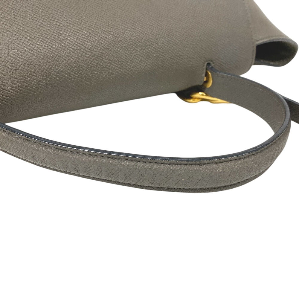 Celine Handbag Leather Gray Belt Bag Mini