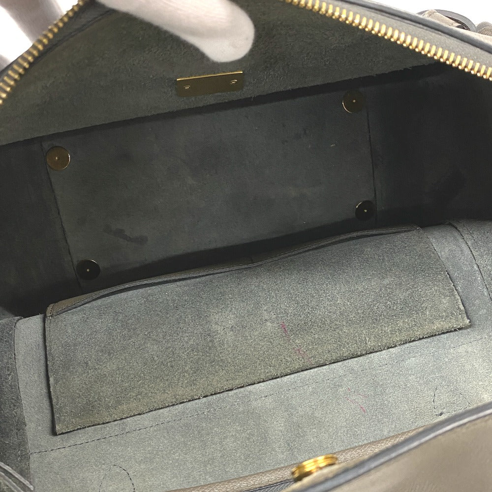 Celine Handbag Leather Gray Belt Bag Mini