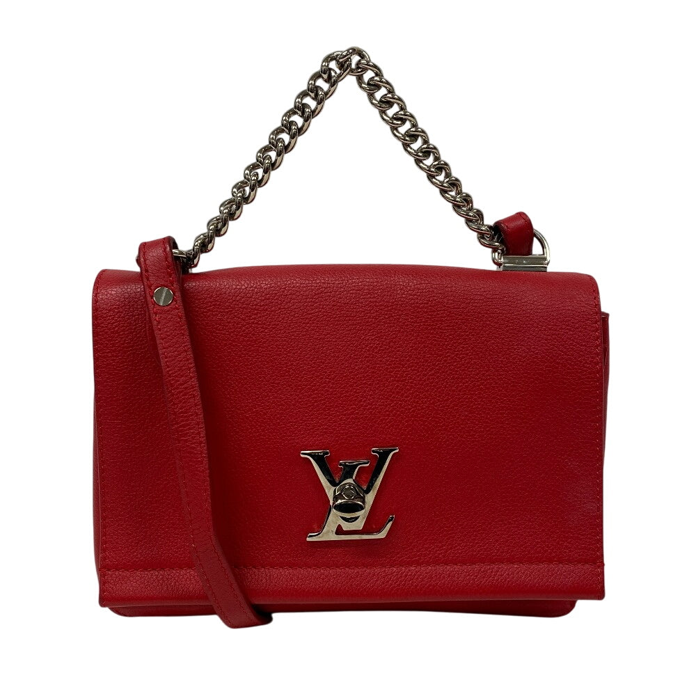 Louis Vuitton Shoulder Bag M51202 Leather Red Lv Logo Rock Me 2 Bb Women