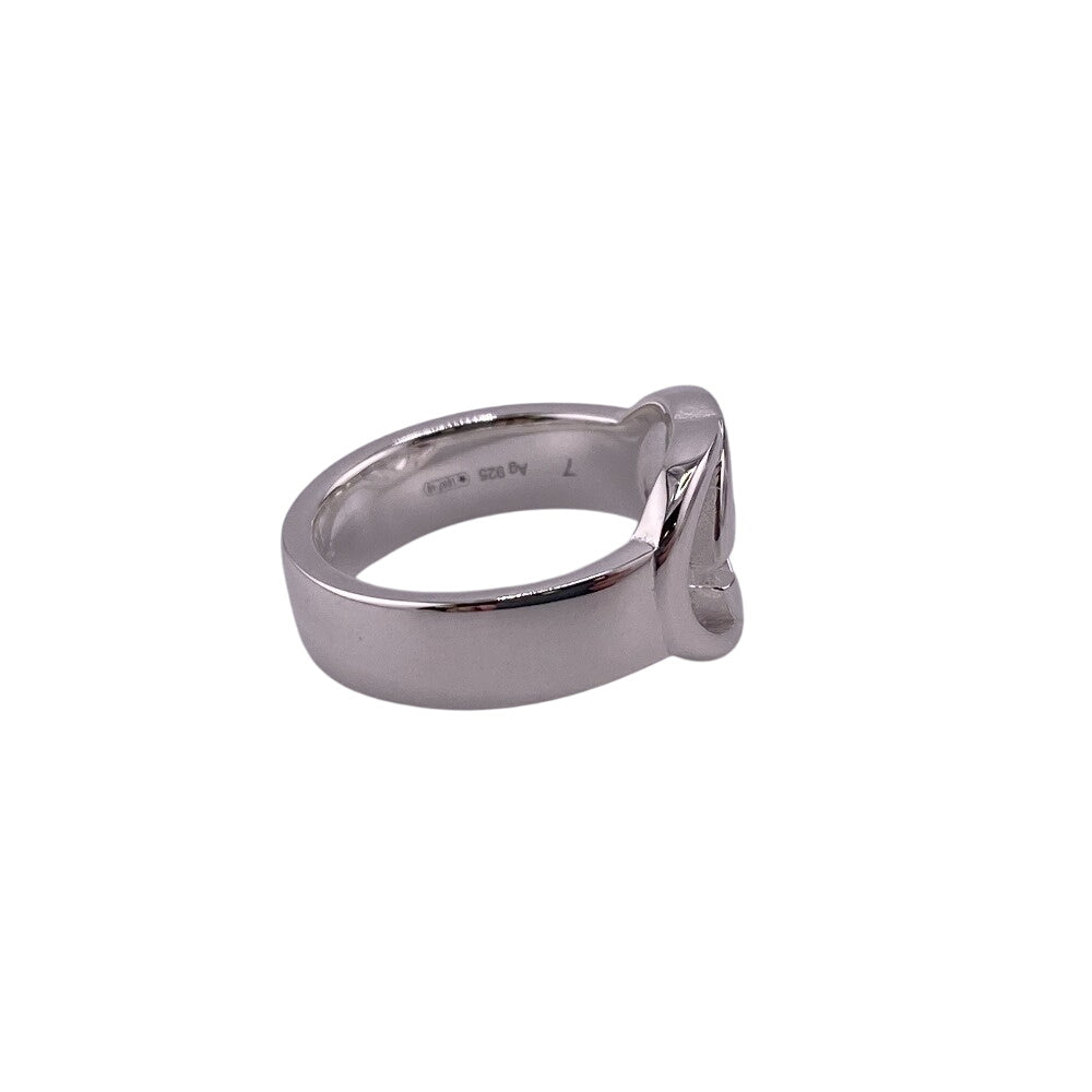 Gucci Ring 190483-J8400 Silver925 Silver Silverbrit Interlocking G Women 7