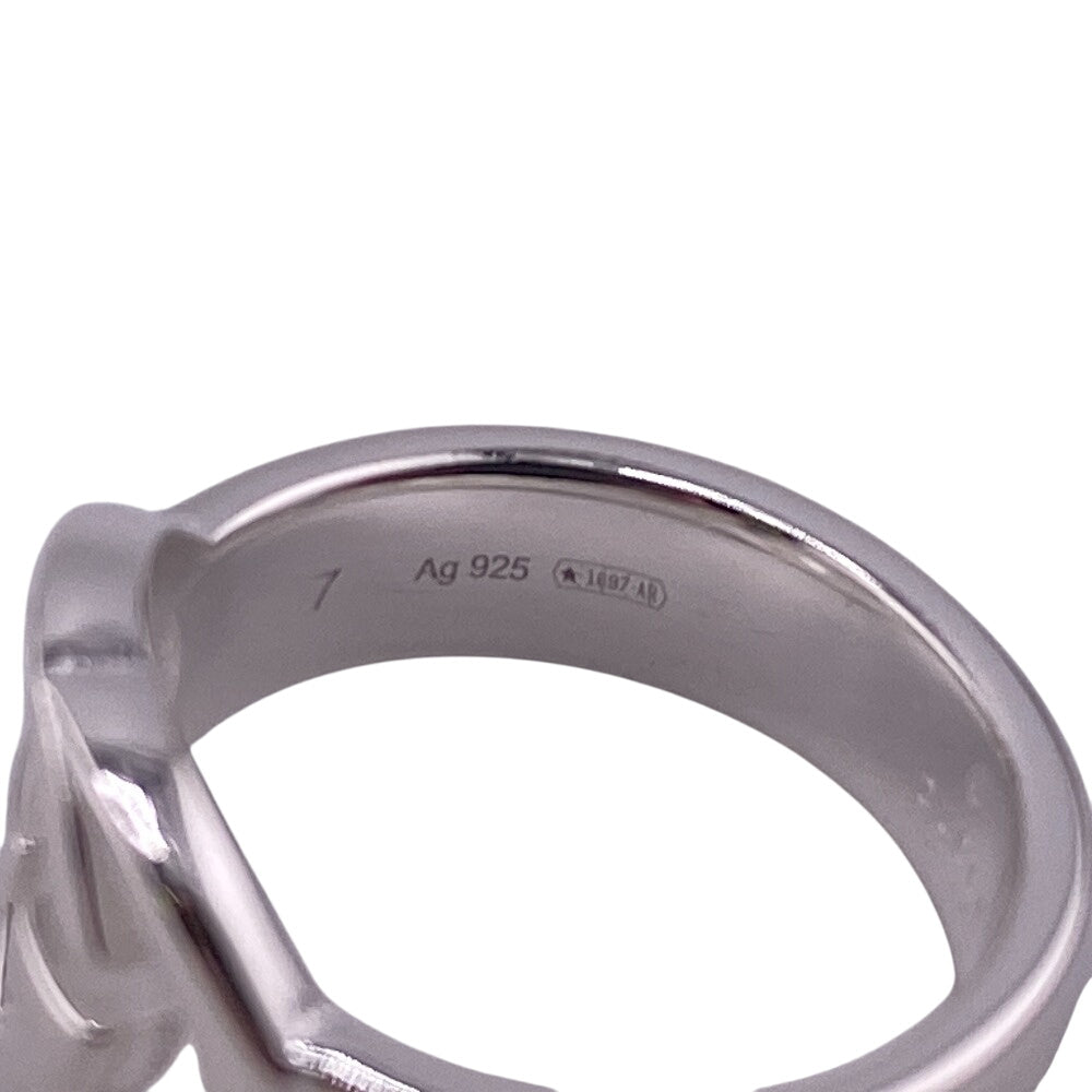 Gucci Ring 190483-J8400 Silver925 Silver Silverbrit Interlocking G Women 7
