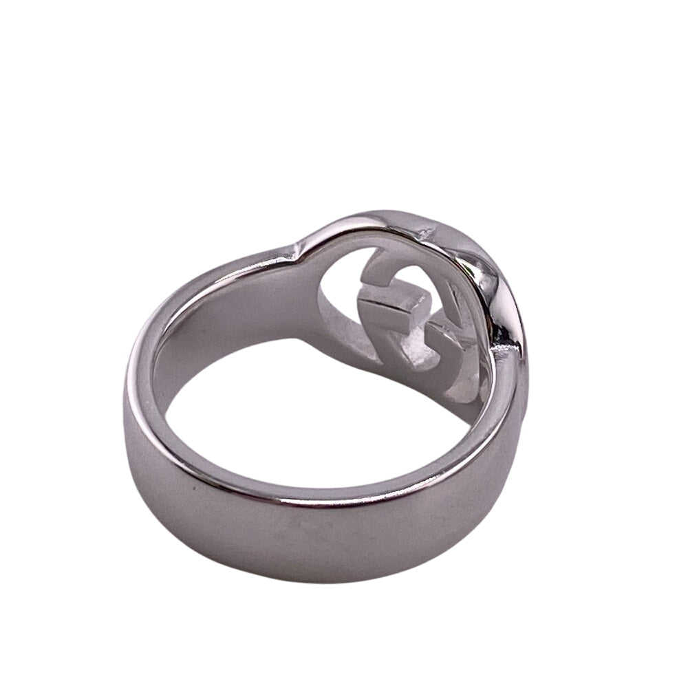 Gucci Ring 190483-J8400 Silver925 Silver Silverbrit Interlocking G Women 7