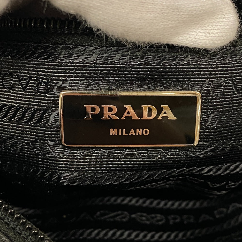 Prada Shoulder Bag 1Bc167 Nylon Black Test Women