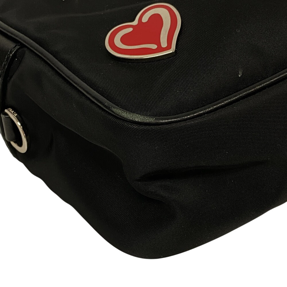 Prada Shoulder Bag 1Bc167 Nylon Black Test Women