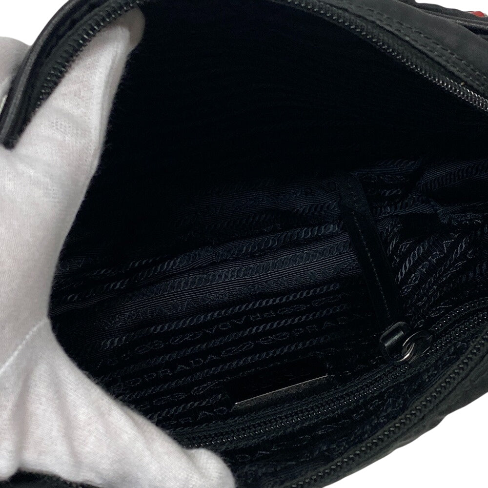 Prada Shoulder Bag 1Bc167 Nylon Black Test Women