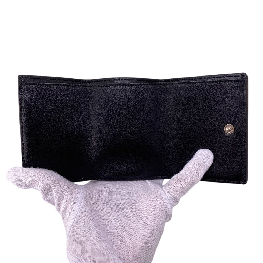 Fendi Tri-Fold Wallet 7M0280 Leather Yellow Compact Wallet Ff Logo Women