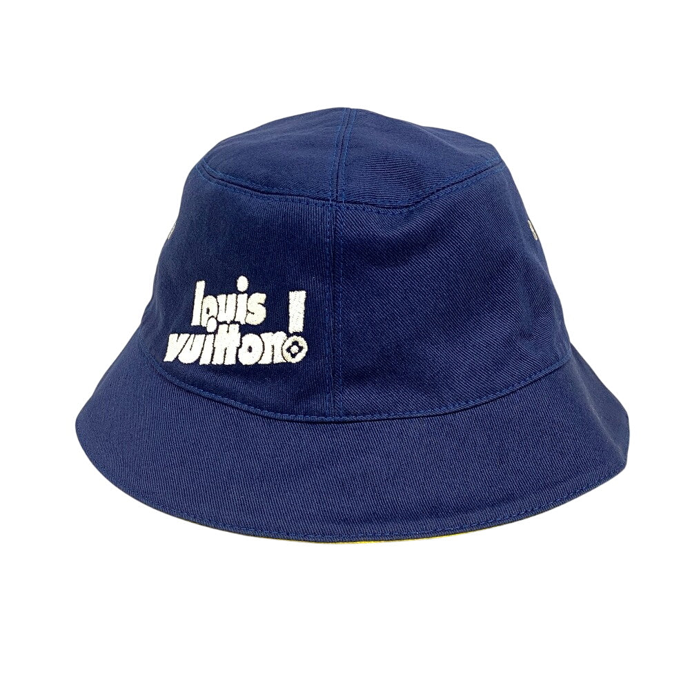 Louis Vuitton Hat Mp3124 Cotton, Polyester Blue Beckett Hat Everyday Lv Bonnet Unisex(Unisex) 60