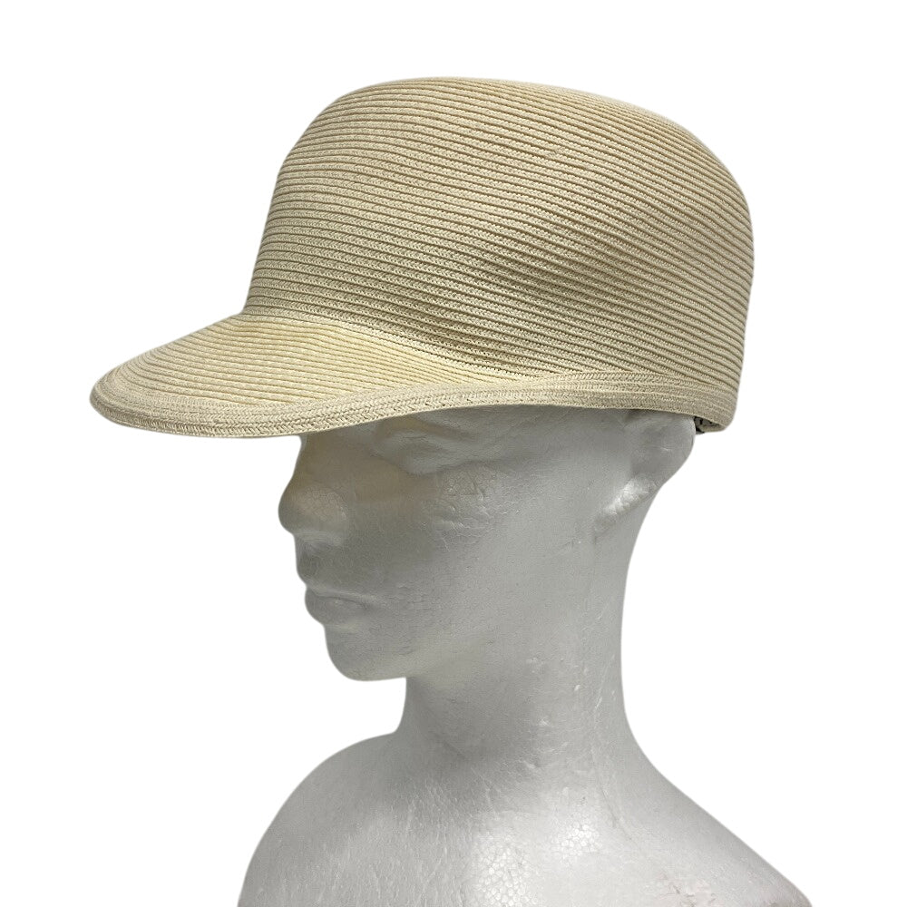 Hermes Casquette Paper Beige Serie Women 56