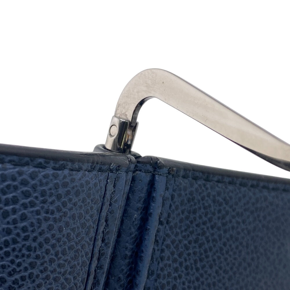 Prada Money Clip 2Mn077 Leather Black Card Case Safiano Leather Mens