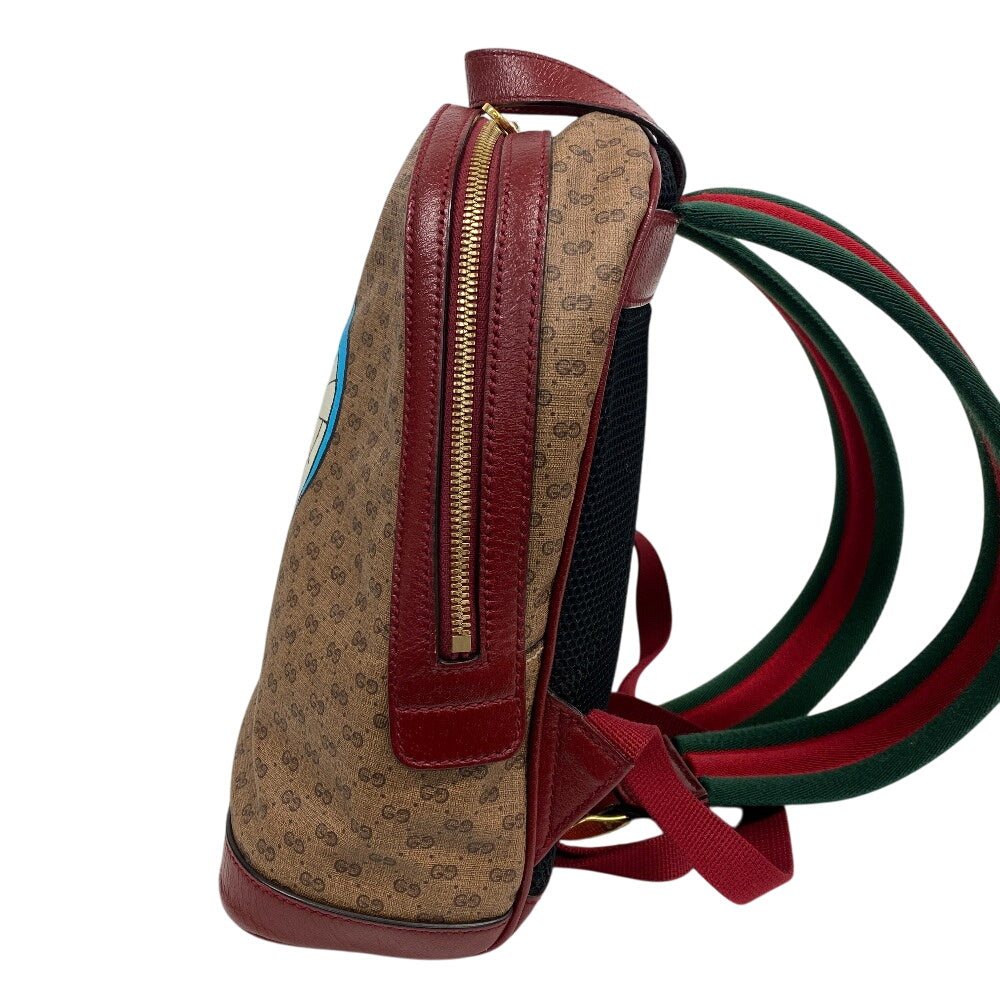 Gucci Backpack 647816 Pvc, Leather Beige Mini Gg Supreme Women