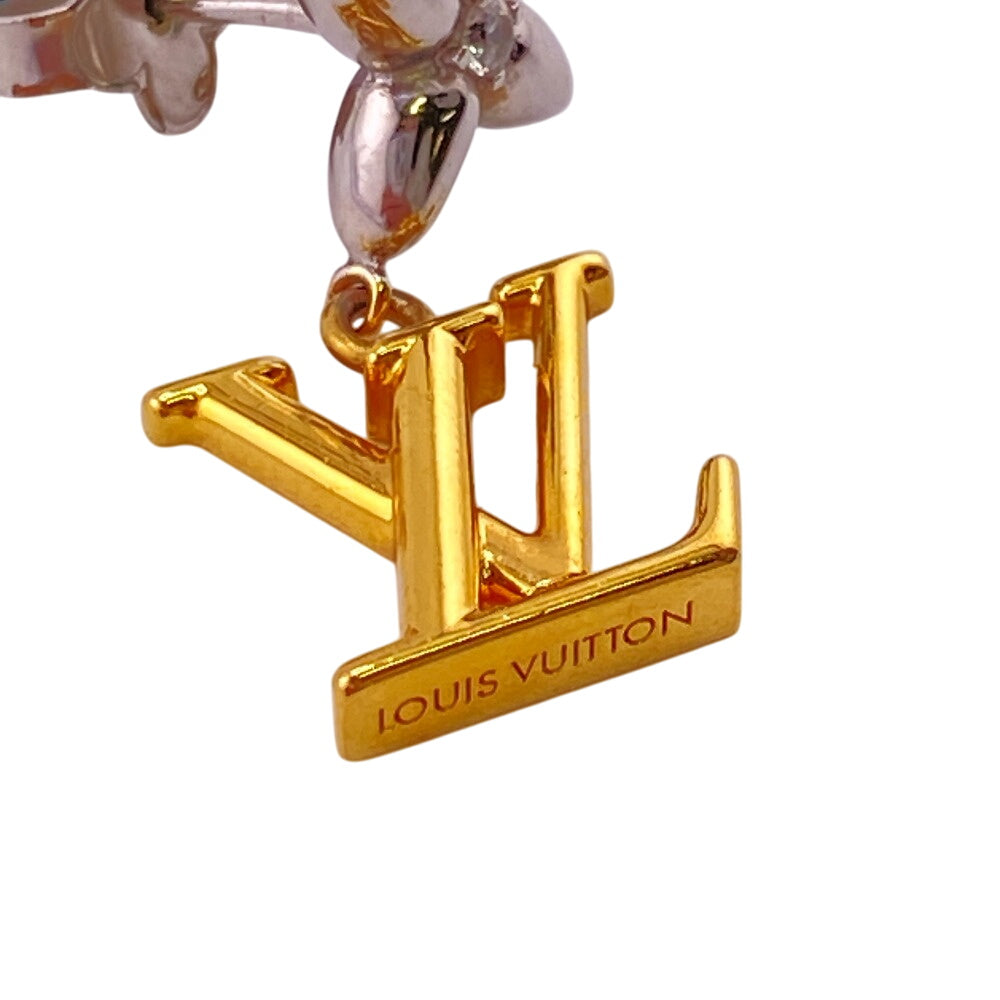 Louis Vuitton Pierce M01287 Gold Plated Gold Pierce Pendant Lv Iconic Flower Women
