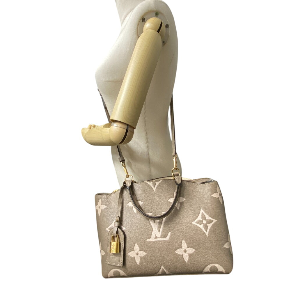 Louis Vuitton Handbag M58914 Leather Turtrail Claim Monogram Empreinte Bicolor Petit Palais Pm Women