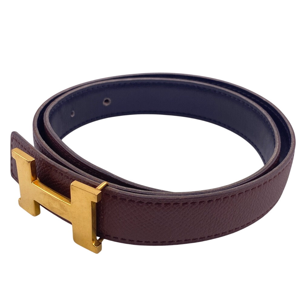 Hermes Belt Leather Brown 1 Mini Constance H Belt Women