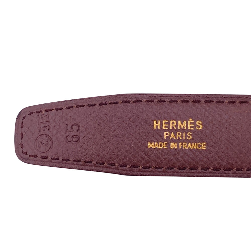 Hermes Belt Leather Brown 1 Mini Constance H Belt Women