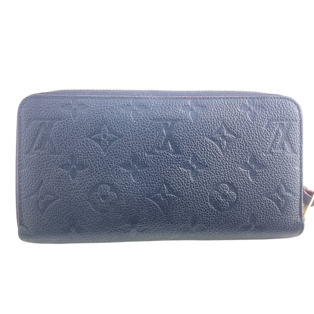 Louis Vuitton Long Wallet Purse M69415 Leather Navy Zip Around Portefeuille Monogram Ann Platt
