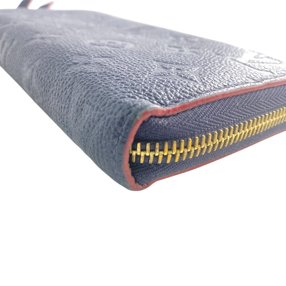 Louis Vuitton Long Wallet Purse M69415 Leather Navy Zip Around Portefeuille Monogram Ann Platt