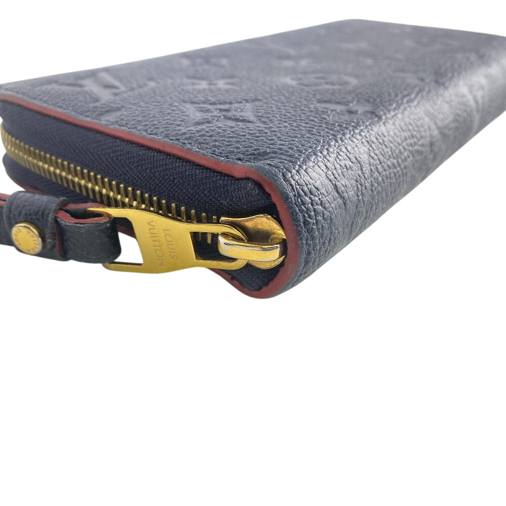 Louis Vuitton Long Wallet Purse M69415 Leather Navy Zip Around Portefeuille Monogram Ann Platt