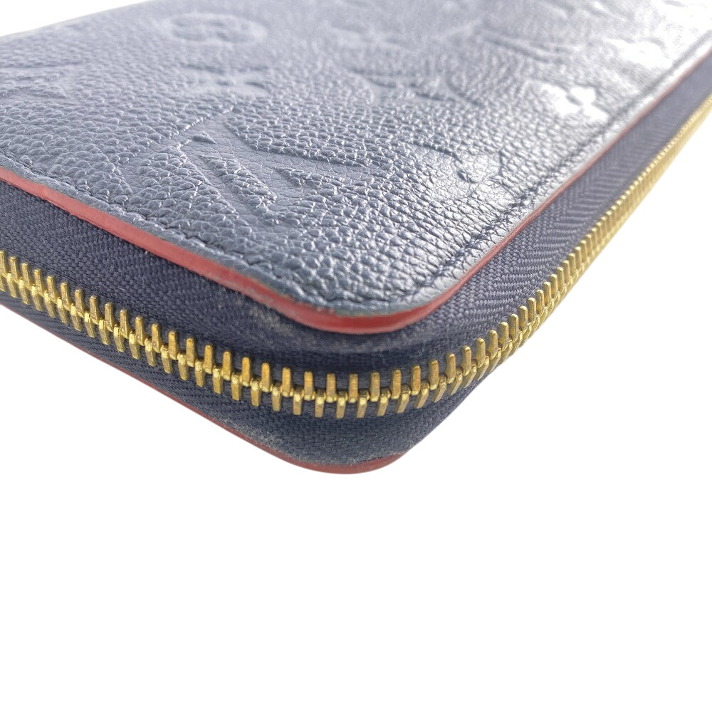 Louis Vuitton Long Wallet Purse M69415 Leather Navy Zip Around Portefeuille Monogram Ann Platt