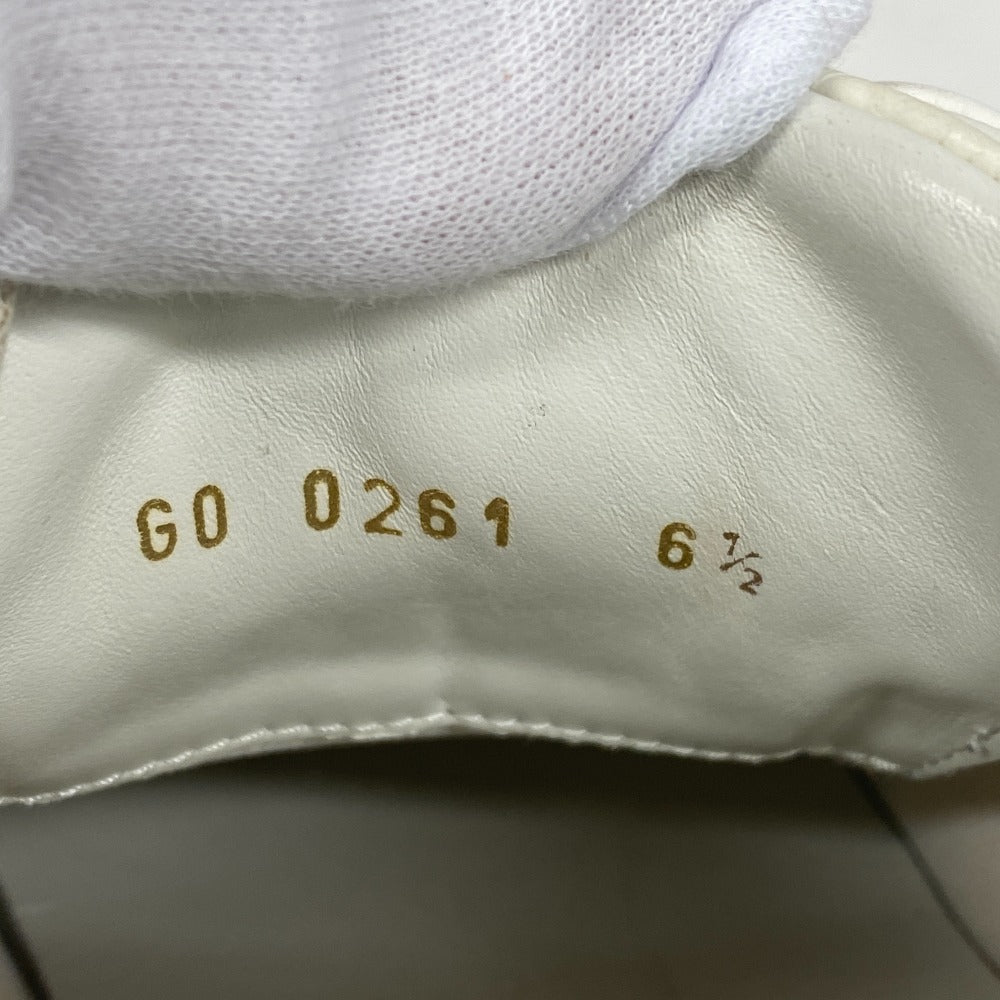 Louis Vuitton Sneakers Go0261 Leather White Monogram Ann Platt Runaway Line Mens 6.5