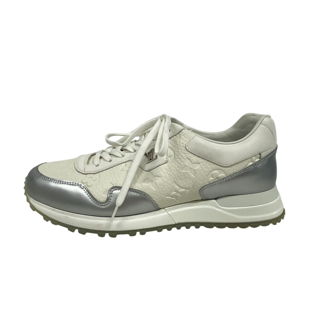 Louis Vuitton Sneakers Go0261 Leather White Monogram Ann Platt Runaway Line Mens 6.5
