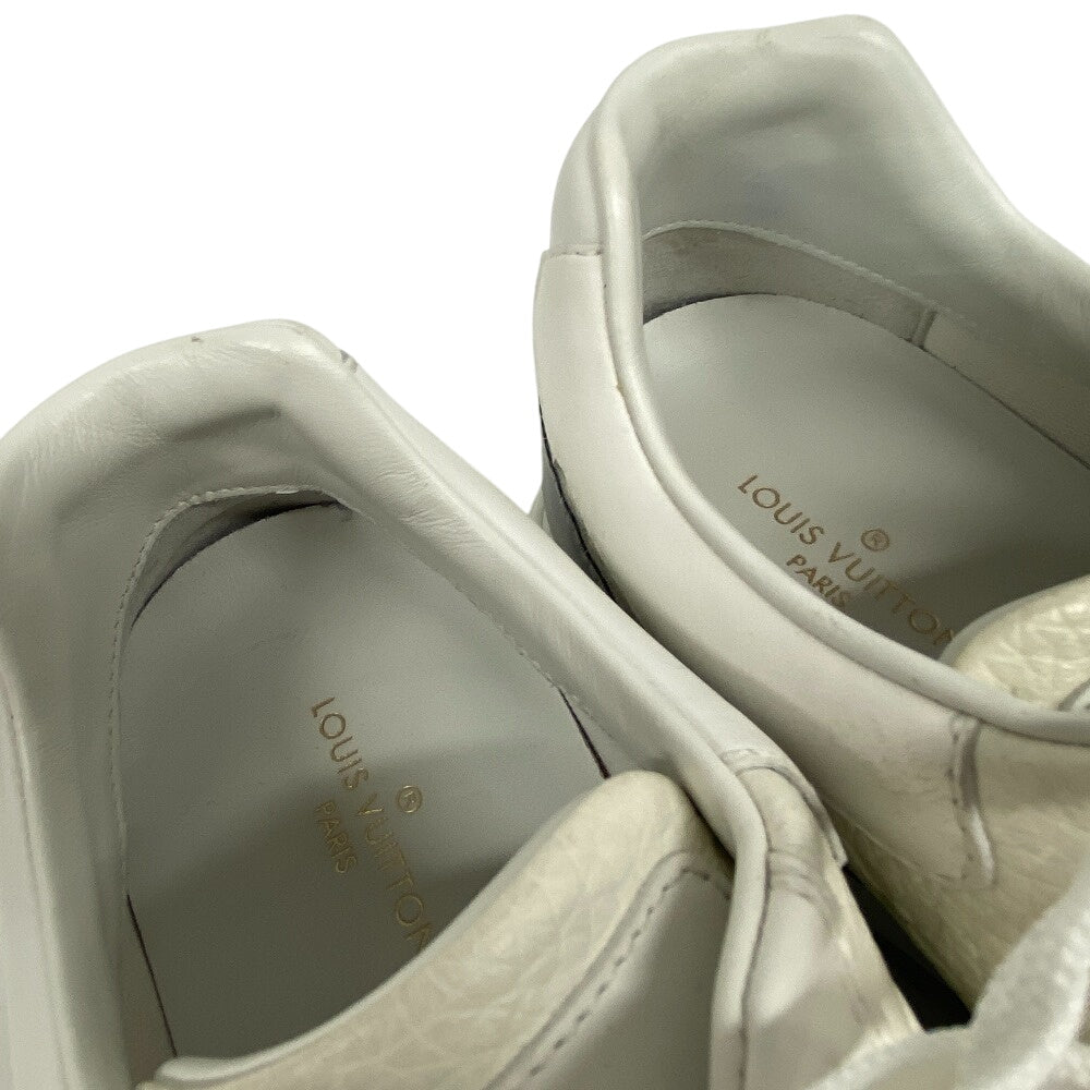 Louis Vuitton Sneakers Go0261 Leather White Monogram Ann Platt Runaway Line Mens 6.5