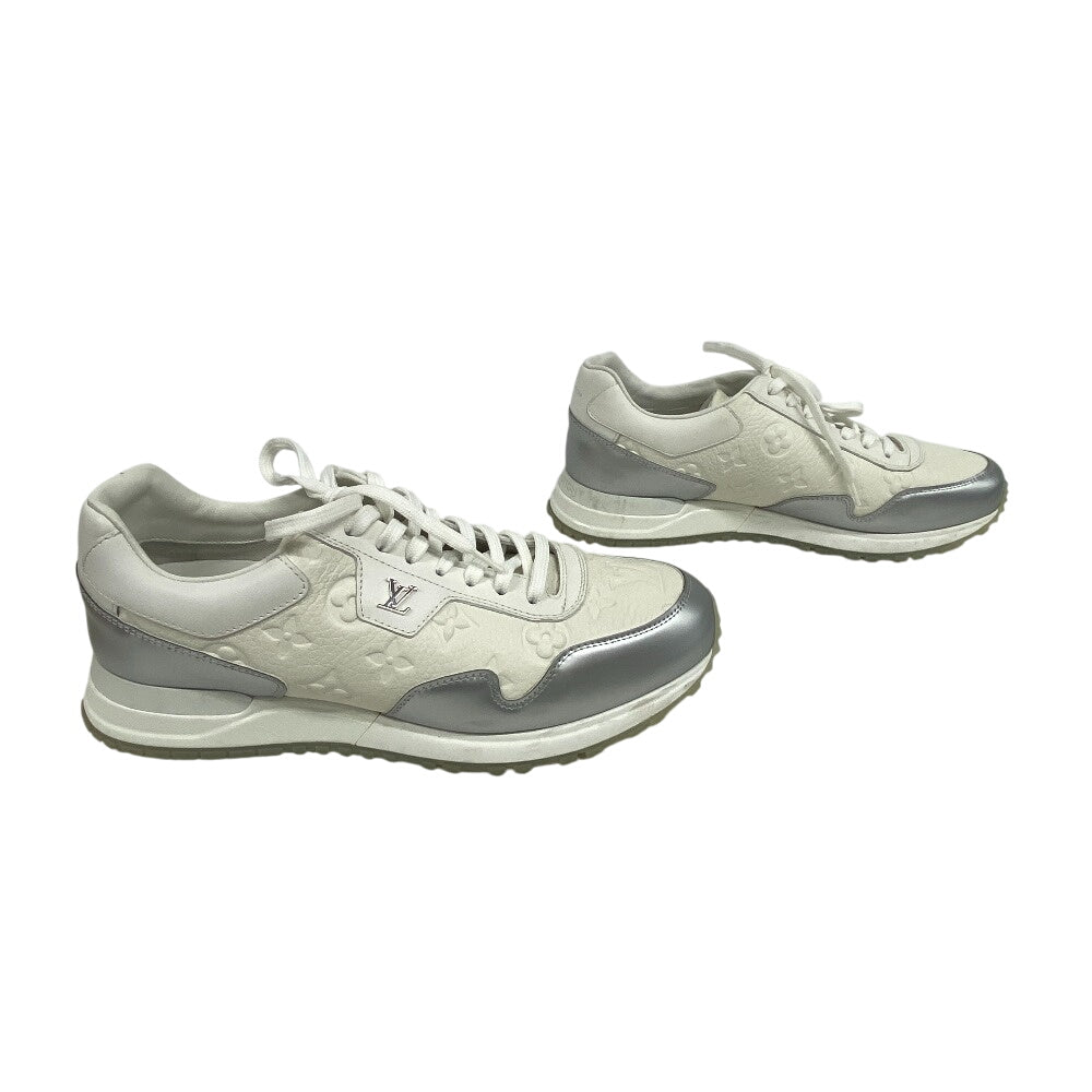 Louis Vuitton Sneakers Go0261 Leather White Monogram Ann Platt Runaway Line Mens 6.5