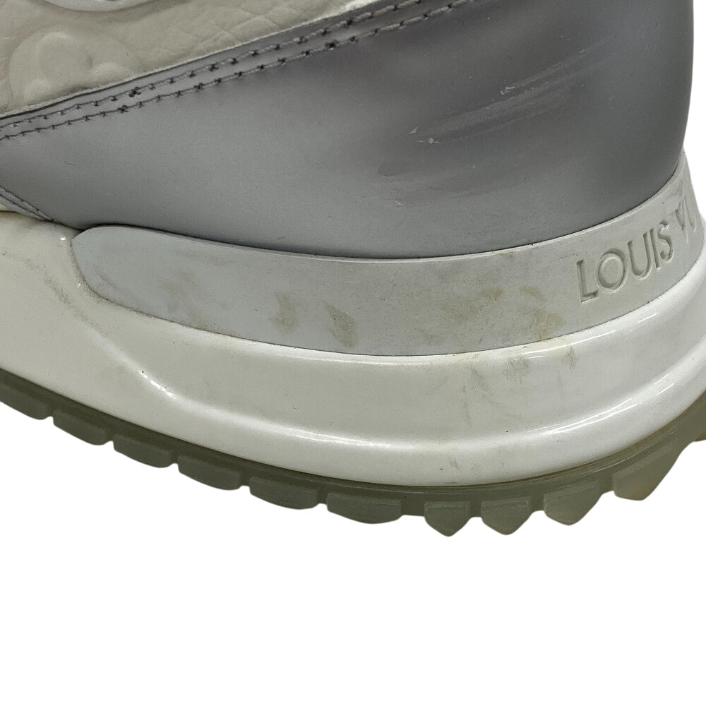 Louis Vuitton Sneakers Go0261 Leather White Monogram Ann Platt Runaway Line Mens 6.5