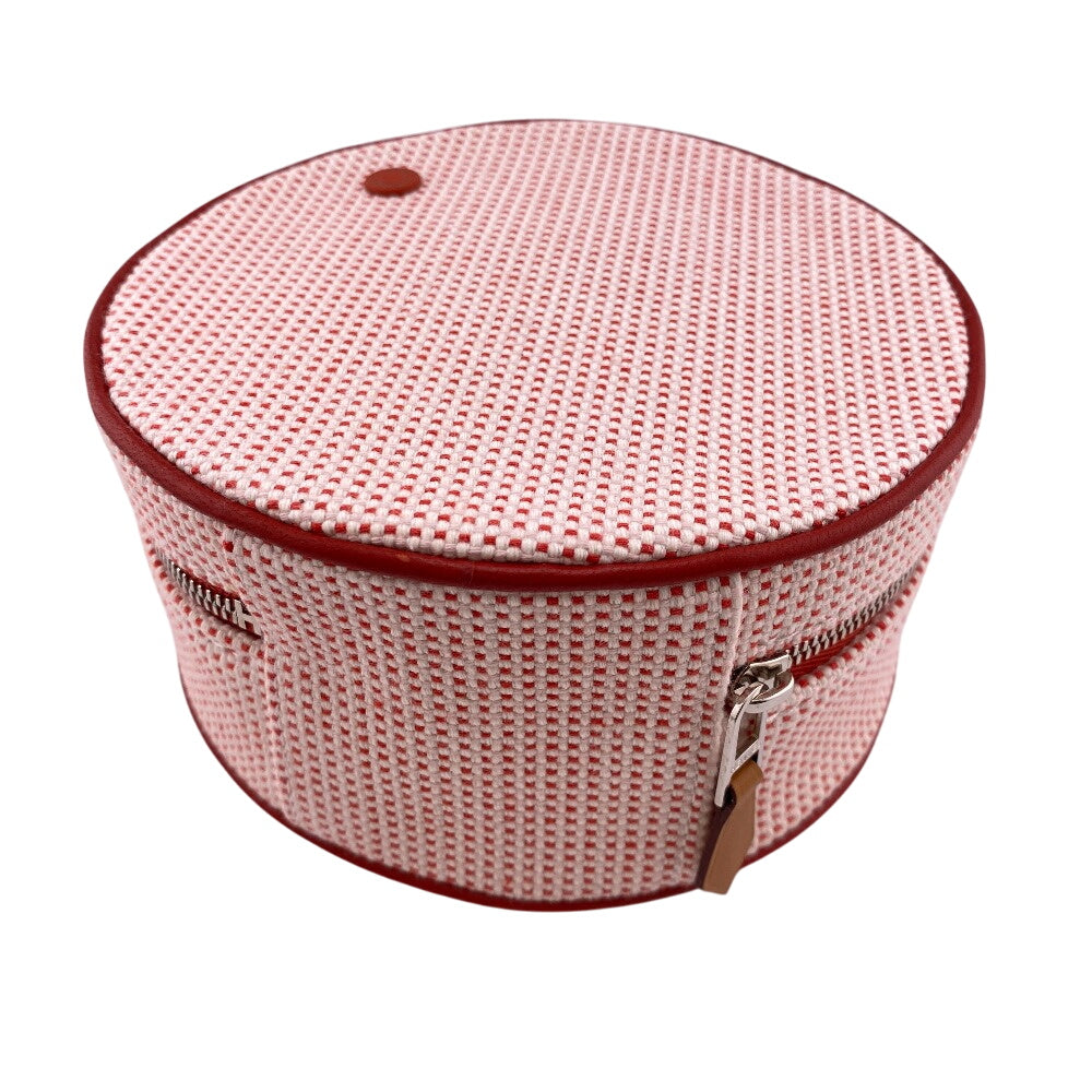 Hermes Pouch Canvas Red Evasion Women
