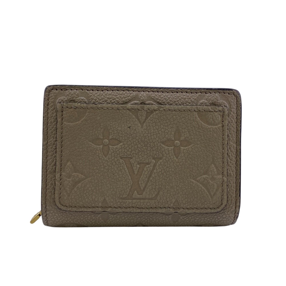 Louis Vuitton Tri-Fold Wallet M80152 Leather Beige Portefeuille Monogram Ann Platt Claire Women