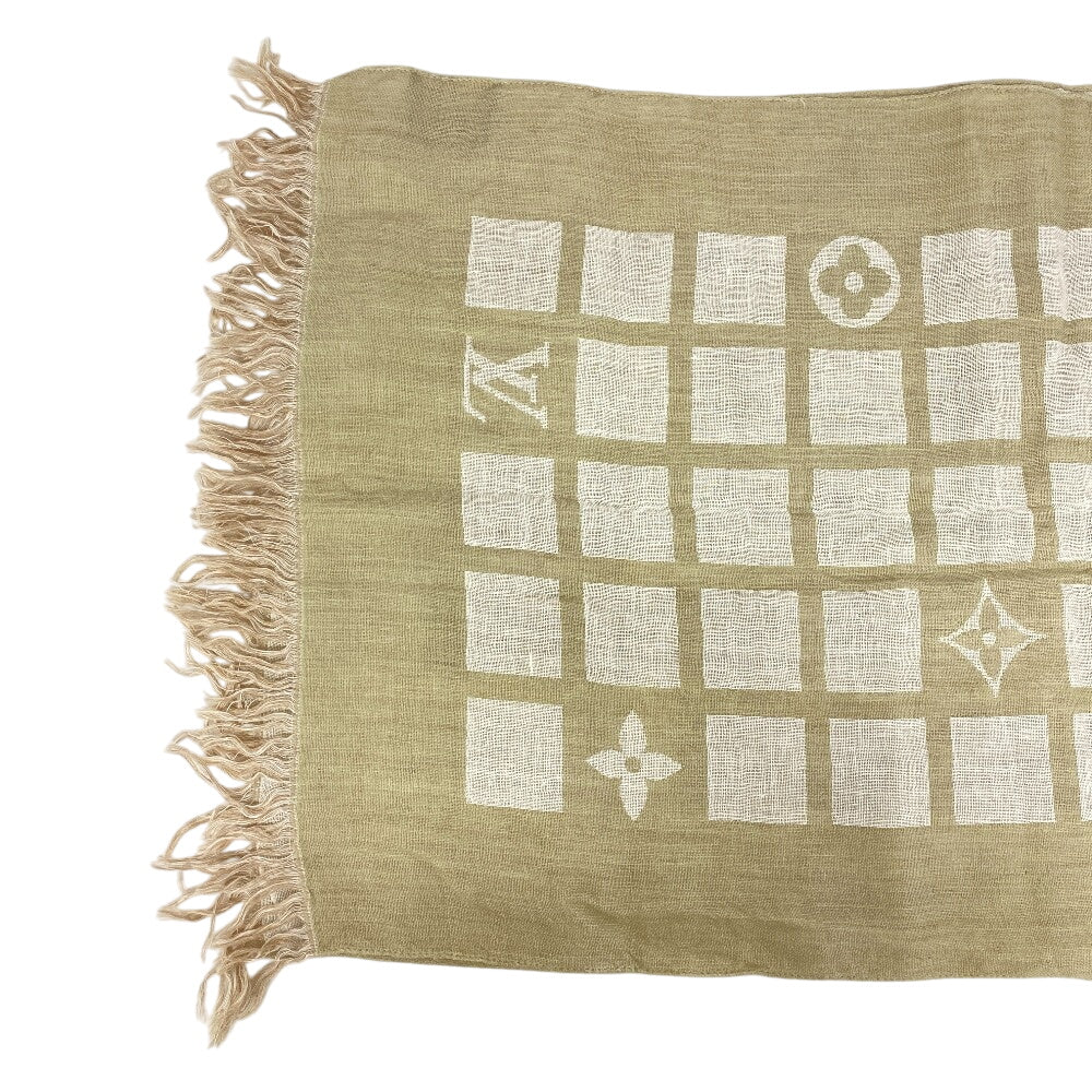 Louis Vuitton Stall Wool, Linen Beige Monogram Women