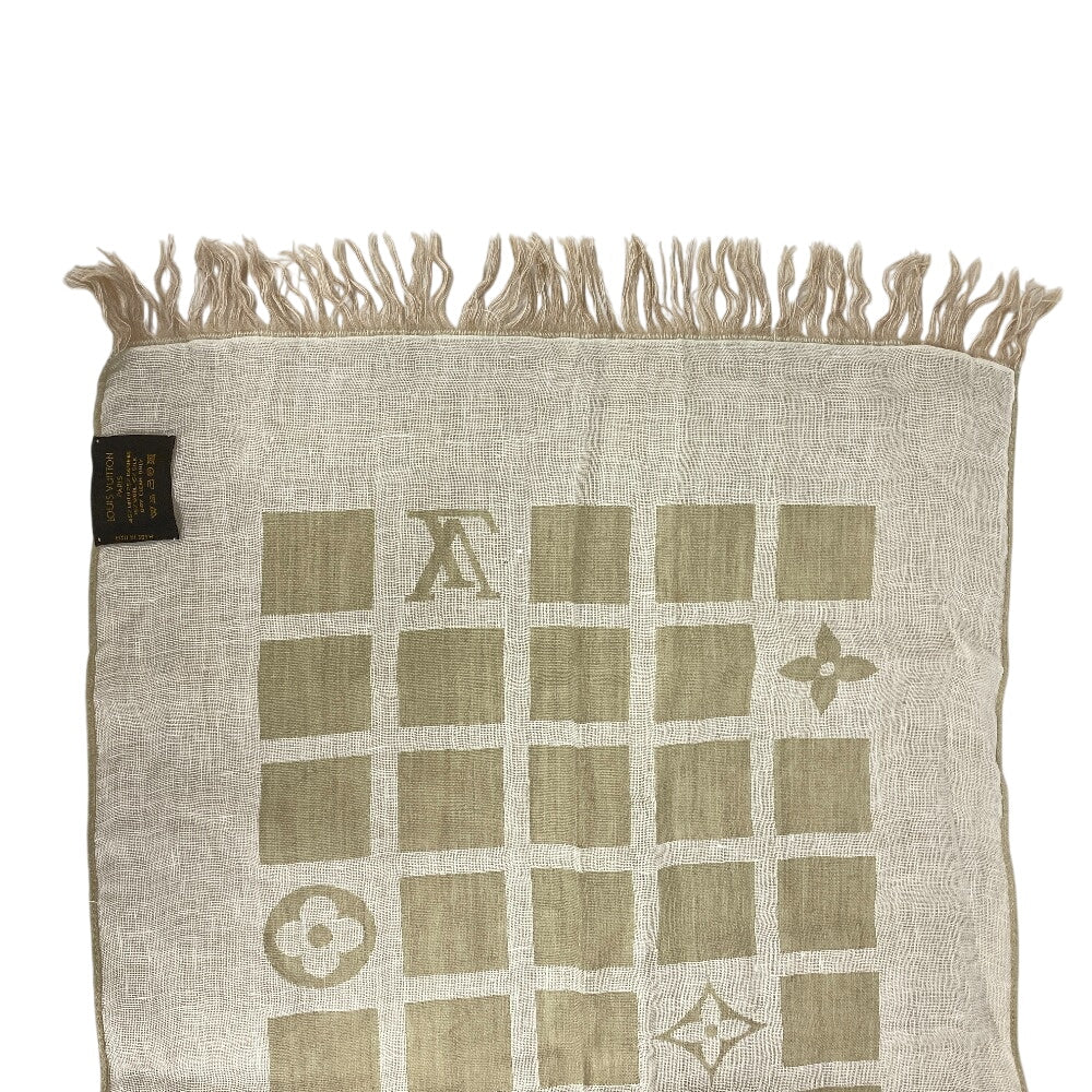 Louis Vuitton Stall Wool, Linen Beige Monogram Women