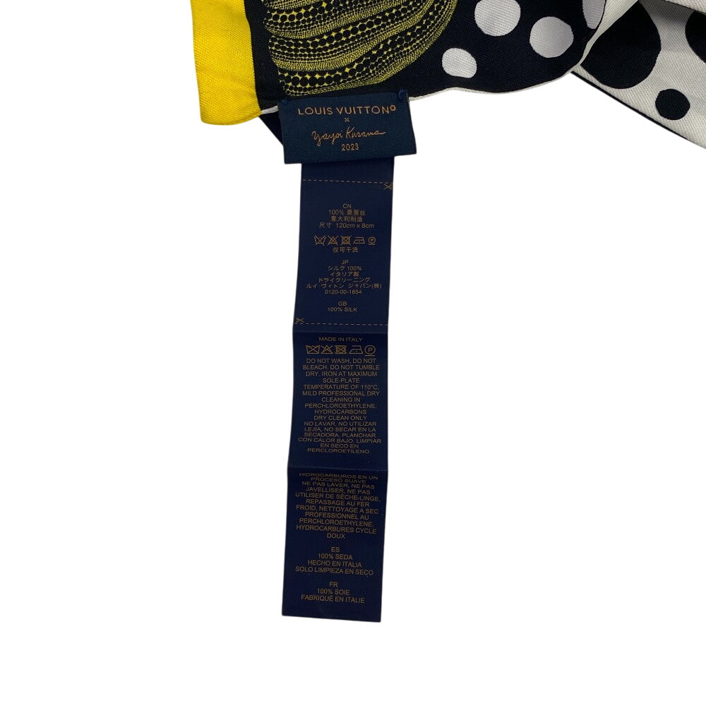 Louis Vuitton Scarf M78291 Silk Multicolor Louis Vuitton X Yayoi Kusama Bando Infinity Dot