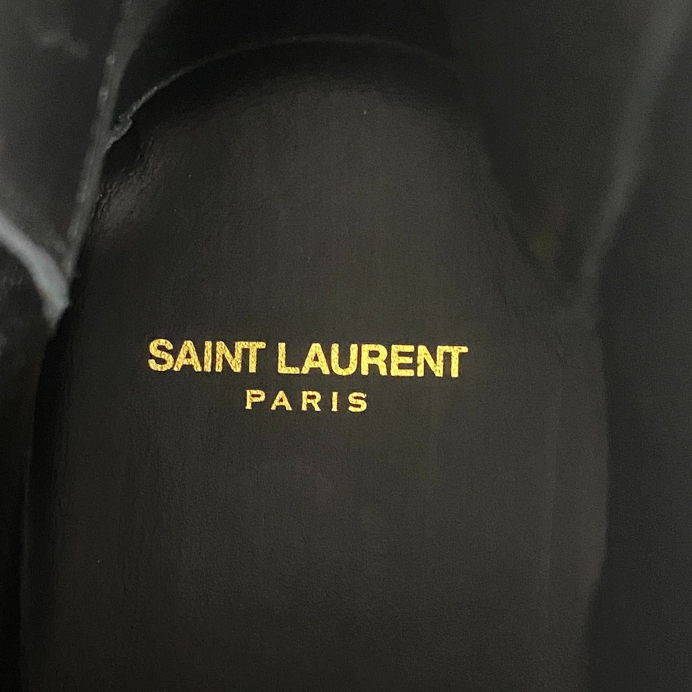 Saint Laurent Paris Boots 592438 Leather Black Side Gore Boots Mens 45