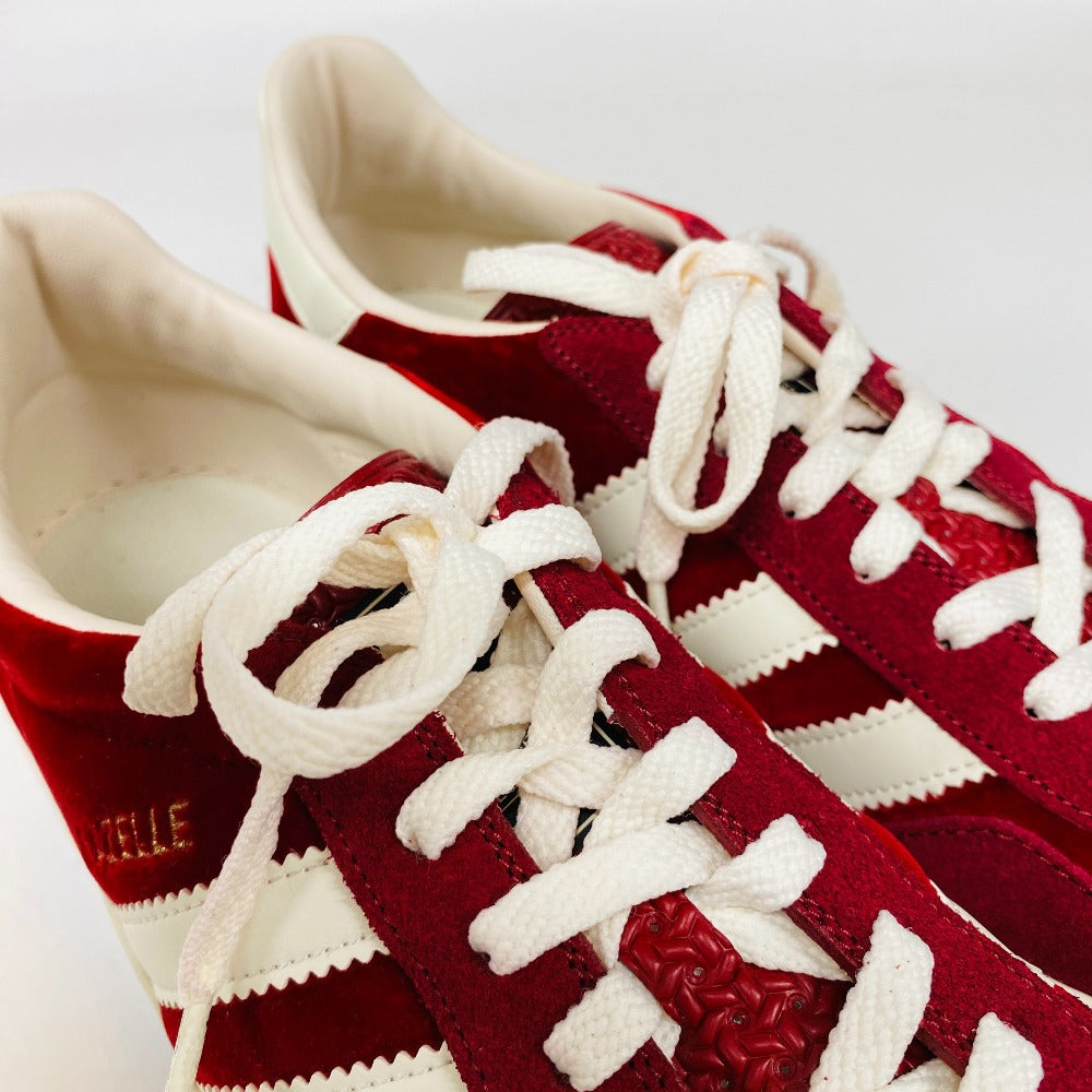 Gucci Sneakers 707871 Suede, Velvet Red Adidas Thick Sole Gazelle Three Stripes Mens 42 1/2