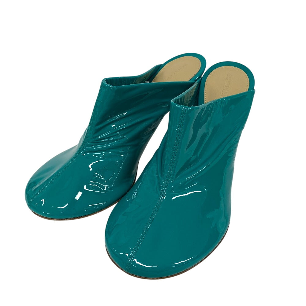 Bottegaveneta Pumps Patent Leather Green Mule Women 36