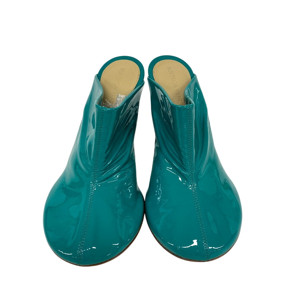 Bottegaveneta Pumps Patent Leather Green Mule Women 36