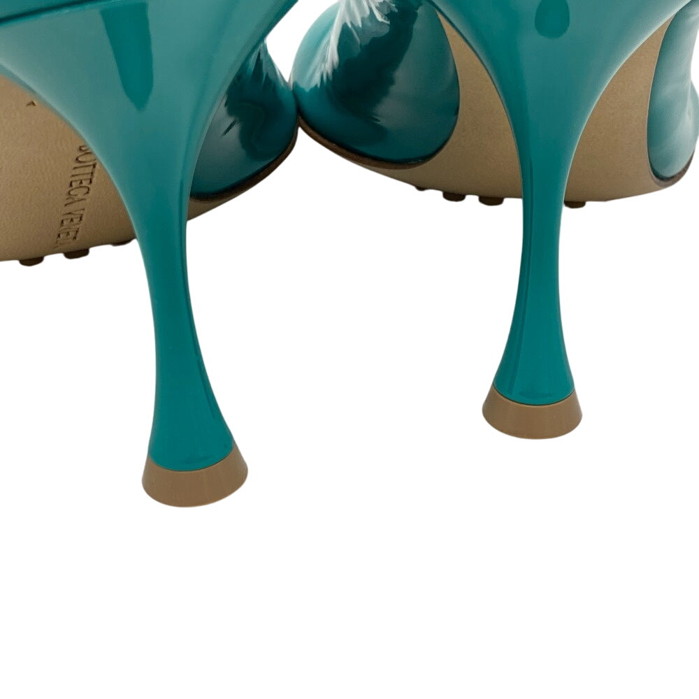 Bottegaveneta Pumps Patent Leather Green Mule Women 36