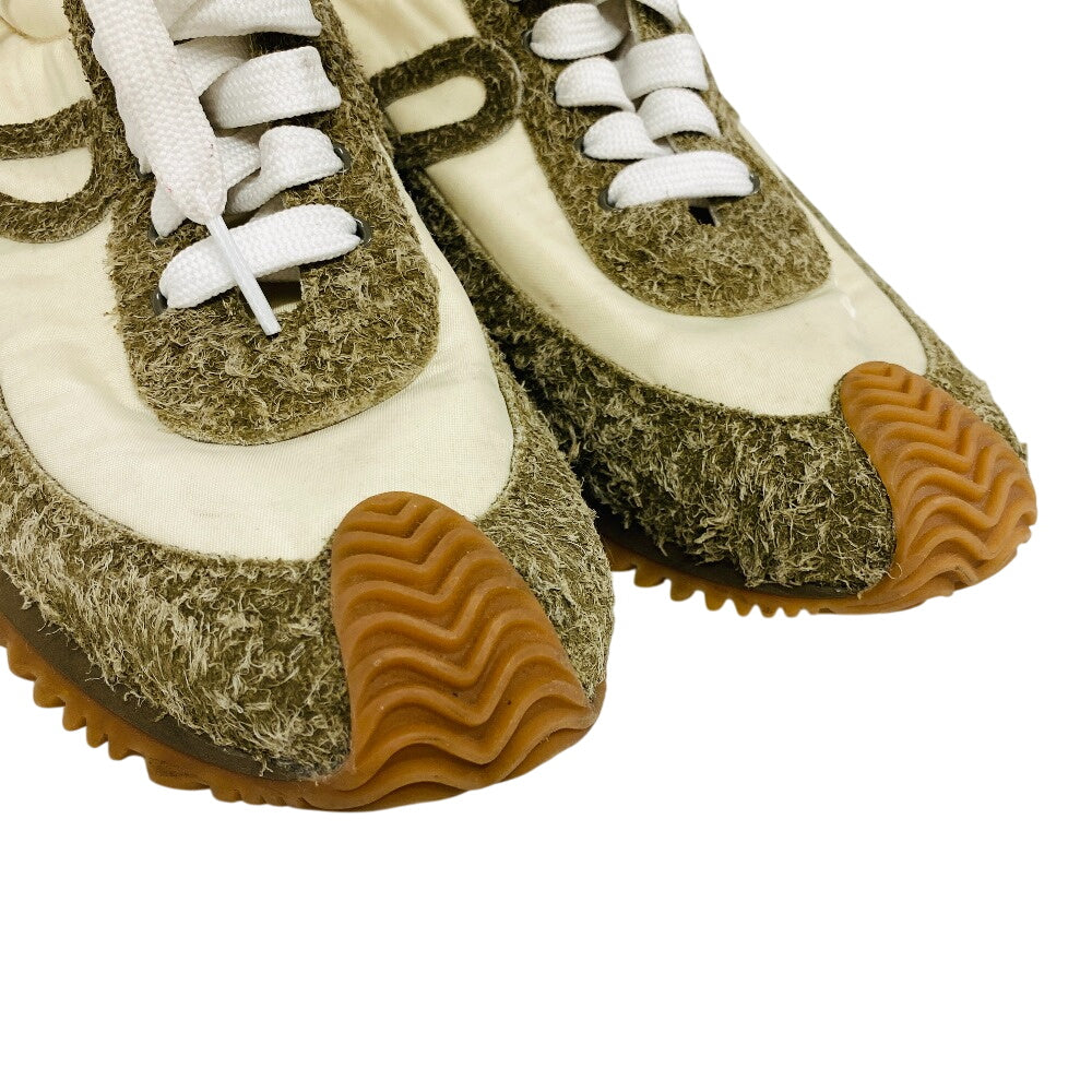 Loewe Sneakers 592310 Suede, Fabric Beige Flow Runner Mens 40