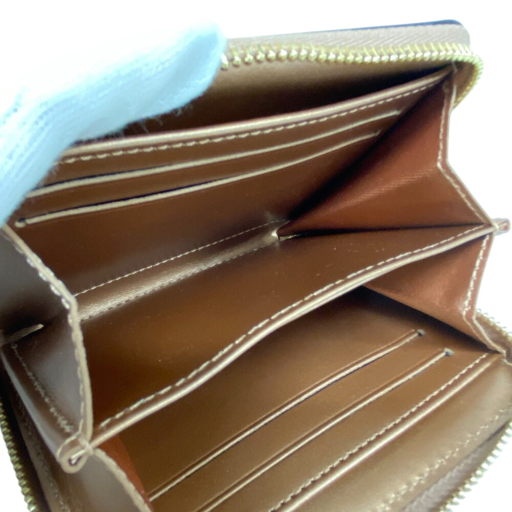 Louis Vuitton Coin Case M90601 Vernis Beige Zip Around Monogram Vernis Zip Around Purse Women