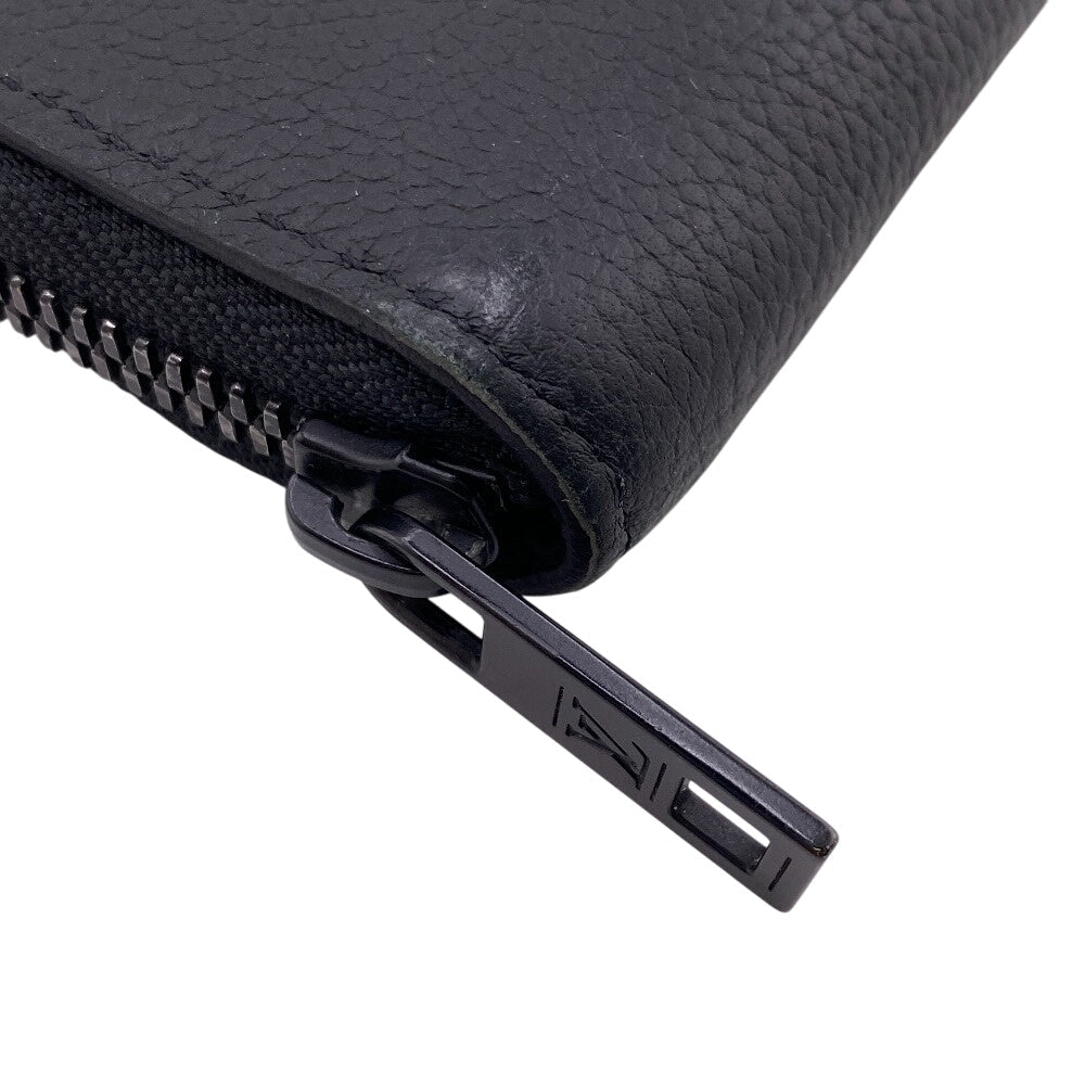 Louis Vuitton Long Wallet Purse M81743 Leather Black Lv Aerogram Zippy Wallet Vertical Women