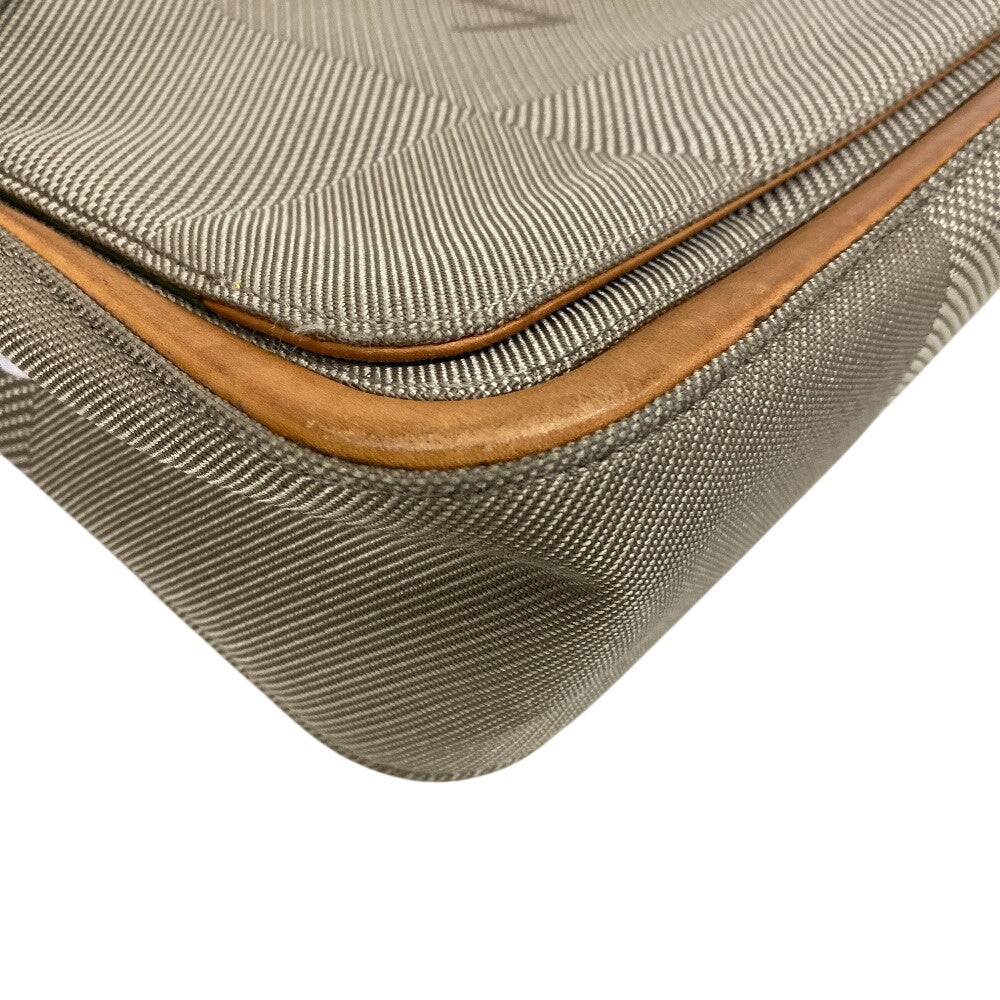 Louis Vuitton Messenger Bag M93030 Nylon Khaki Damier Jean Messier Mens