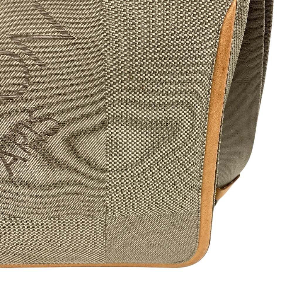 Louis Vuitton Messenger Bag M93030 Nylon Khaki Damier Jean Messier Mens
