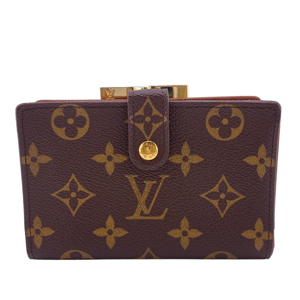 Louis Vuitton Bifold Wallet M61674 Leather Brown Purse Portefeuille Monogram Viennois Made In Usa